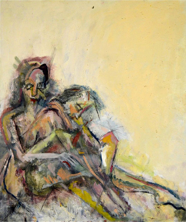 juan francisco Gonzalez, artista ecuatoriano, obra representativa, Óleo sobre lienzo, Feral